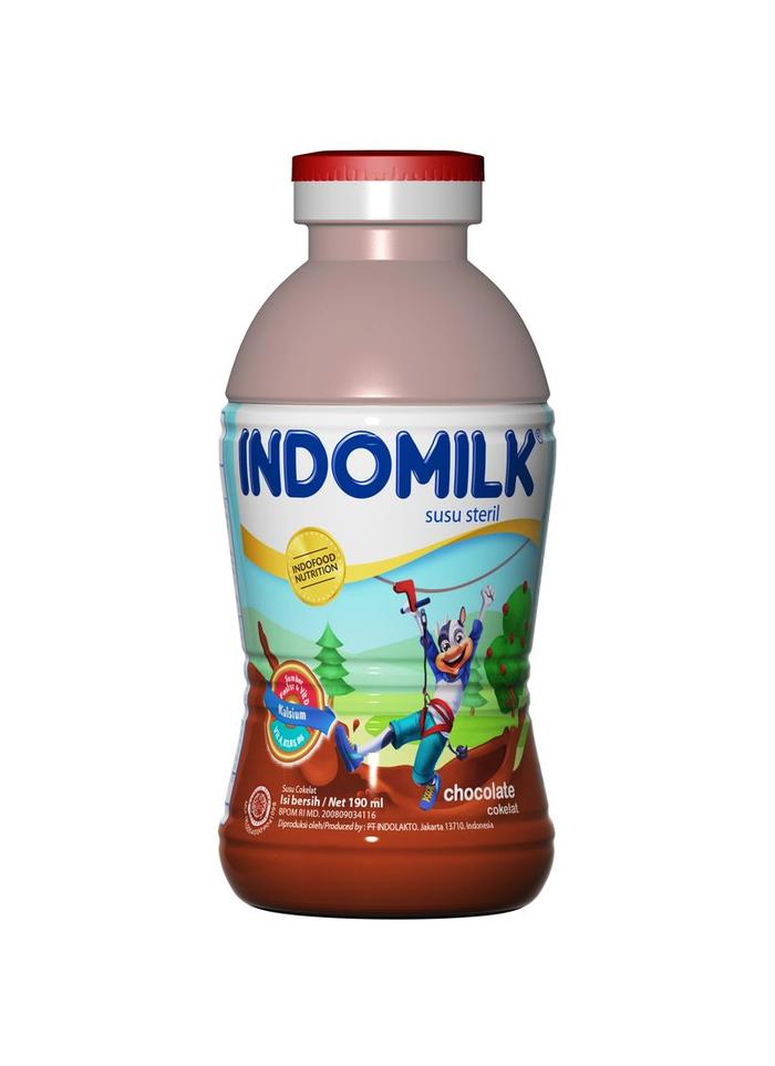 Gambar Susu Indomilk Kids Cair UHT Botol All Variant - Cokelat, 190 ml dari Sunjaya Utama Mart undefined Tokopedia