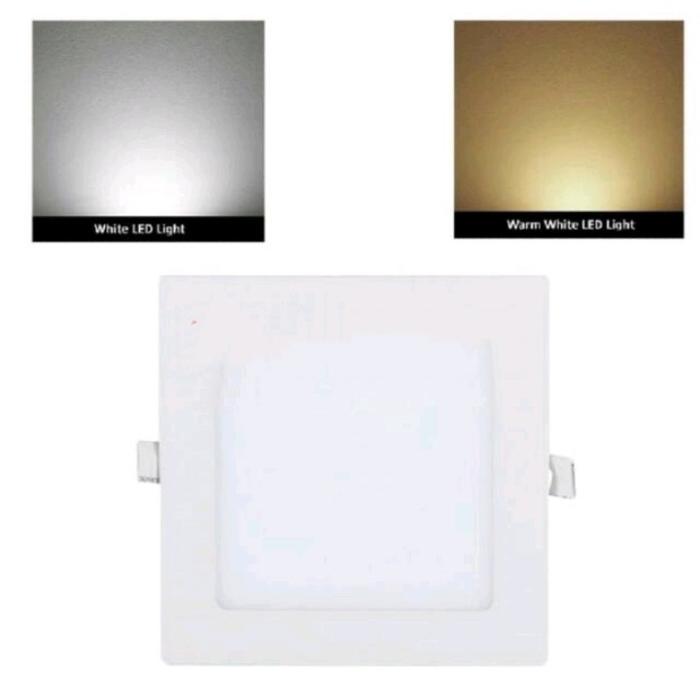 Gambar Lampu Downlight LED Panel 12W Putih 12 W Watt 12Watt Tipis Bulat Inbo - Putih, kotak dari Sudut elektrik undefined Tokopedia