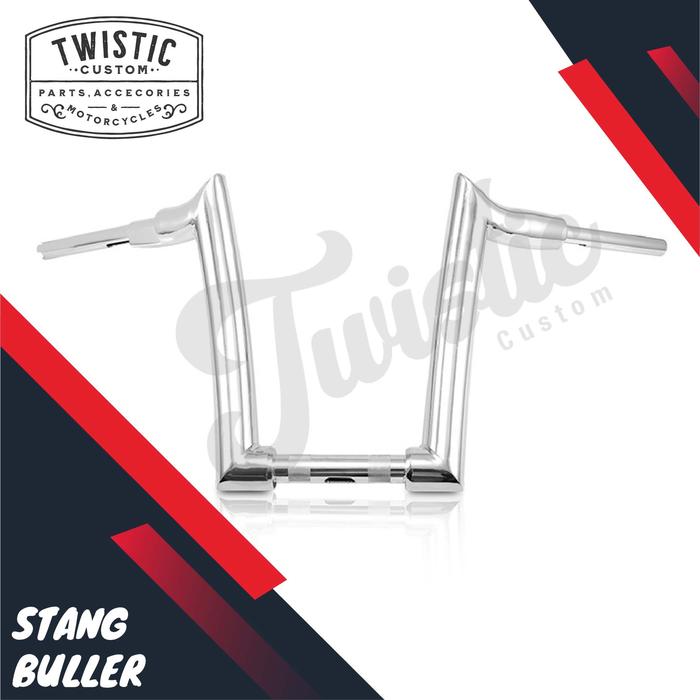 Gambar Stang Ape Hanger Buller Motor Harley Dyna Softail Fat Boy Bob Breakout - Chrome dari TWISTIC CUSTOM undefined Tokopedia