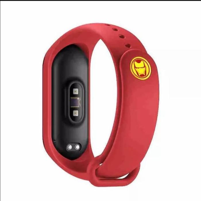 Gambar Strap Mi Band 2|3|4|5|6|7 Xiaomi Miband Tali Rubber Kualitas -ORIGINAL - Merah Ironman, Mi band 7 dari 777 Store.id undefined Tokopedia