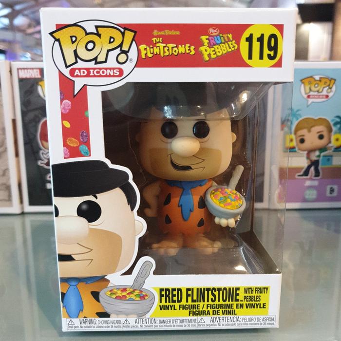 Gambar Funko Pop Fred Flintstone with Fruity Pebbles 119 dari Capsule Corporation undefined Tokopedia