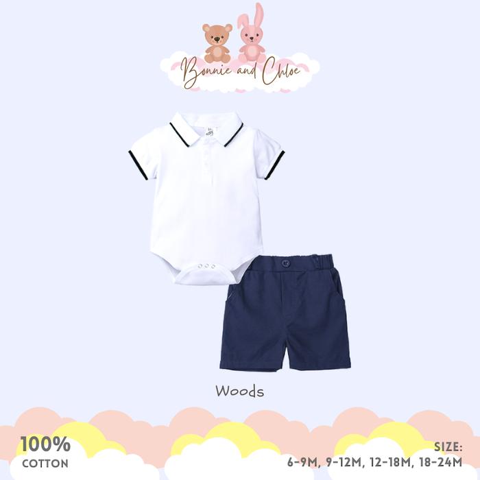 Gambar LIL GOLFER Baby Boy Clothing Set - Set Baju Bayi Polo Shirt dan Celana - Woods, 18-24 months dari BonnieandChloe undefined Tokopedia