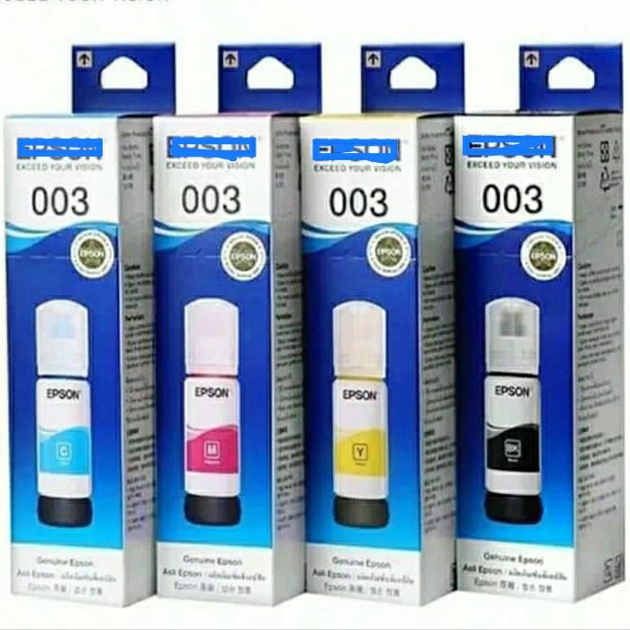 Gambar tinta printer 003 for ink printer L1110 L3110 L3150 hitam - Hitam dari df-olshop undefined 3 Tokopedia