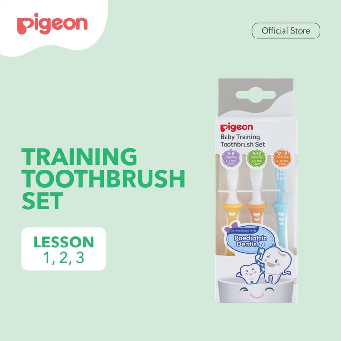Pigeon Baby Training Toothbrush Set Jual Pigeon Baby Training