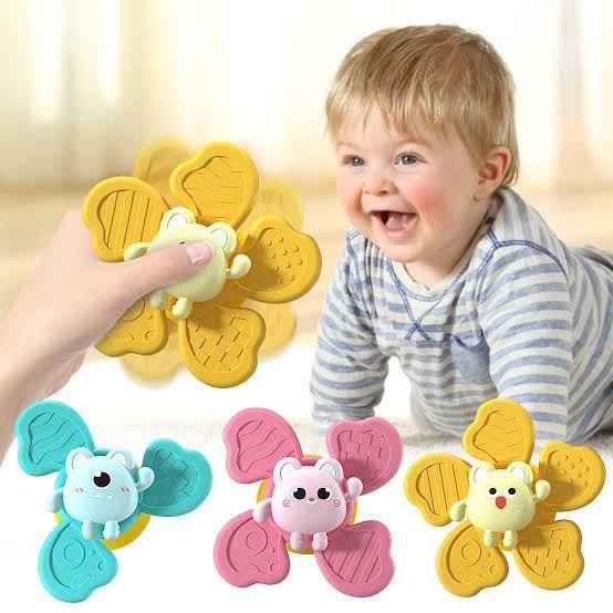 Promo CUTE BABY SPINNER WITH SUCTION roll motorik anak fidget