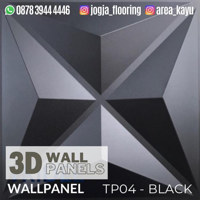 Gambar WALLPANEL TRIANGLE DIAMOND | WALLPAPER DINDING DEKORASI | WALL PANEL 3 - Hitam, Triangle dari AREA KAYU undefined Tokopedia