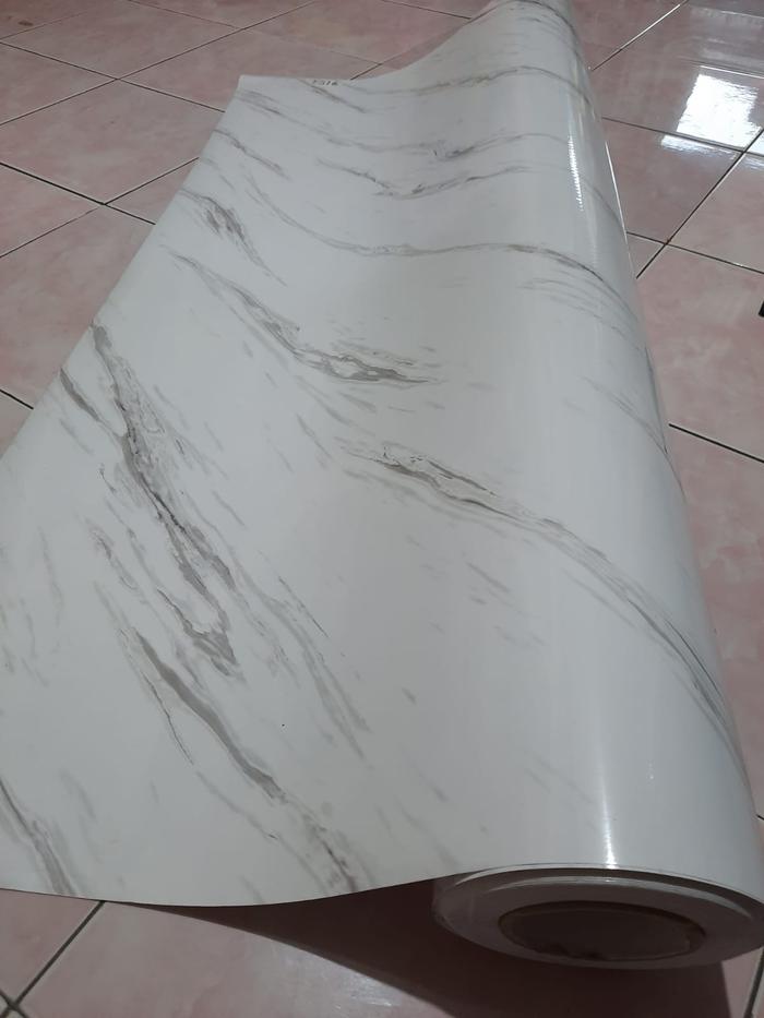 Gambar Stiker PVC Sheet RONA Pelapis Furniture Alternatif Pengganti HPL Lebar - marmer putih dari Sticker R.I undefined Tokopedia