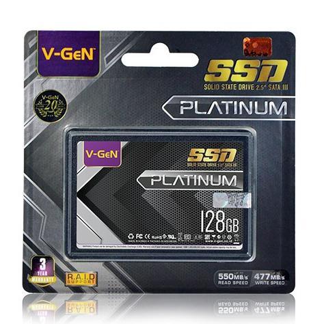 Gambar SSD VGEN 128GB 256GB 512GB Sata 3 V-GEN Platinum Sata III 2,5inch - 128GB dari Mona-Mona undefined Tokopedia