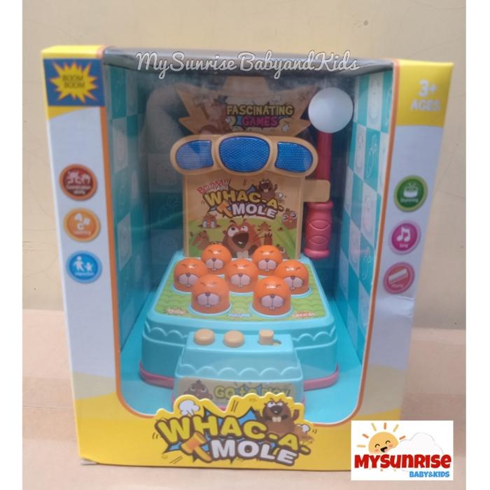 Gambar Mainan Edukasi Anak Pukul Tikus Tanah Whac A Mole Game Family Games - Kuning dari Sunrise Toys_NEW undefined Tokopedia