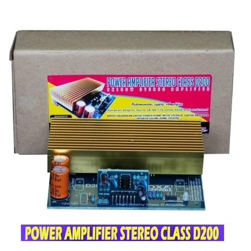 Gambar Kit PA. Class D200 2x100W Power Amplifier Stereo 200W Power Home Theater Clas D 200Watt Ampli - CLASS D dari SINAR CERIA ELEKTONIK undefined Tokopedia