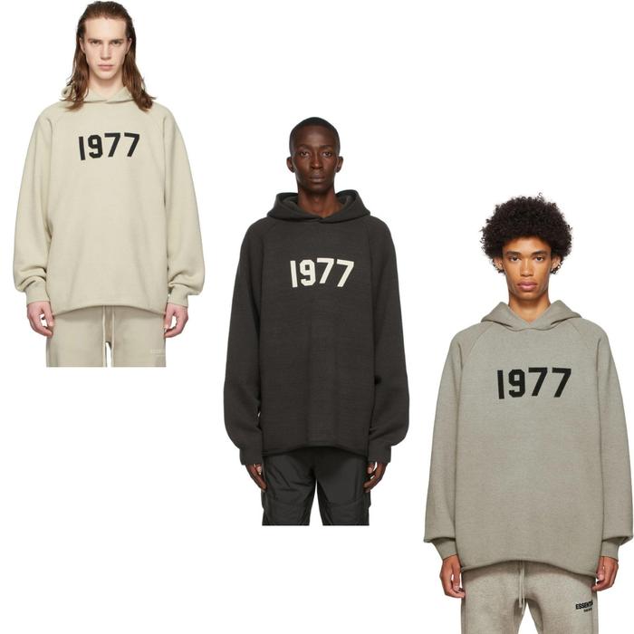 Fear Of God Essentials 1977 Knit Hoodie 100 Original - Wheat Xxs
