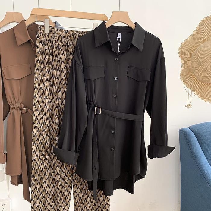 Gambar AJNshop/hem stefy/atasan wanita kekinian/fashion wanita terbaru - Hitam dari AJN COLLECTION undefined Tokopedia