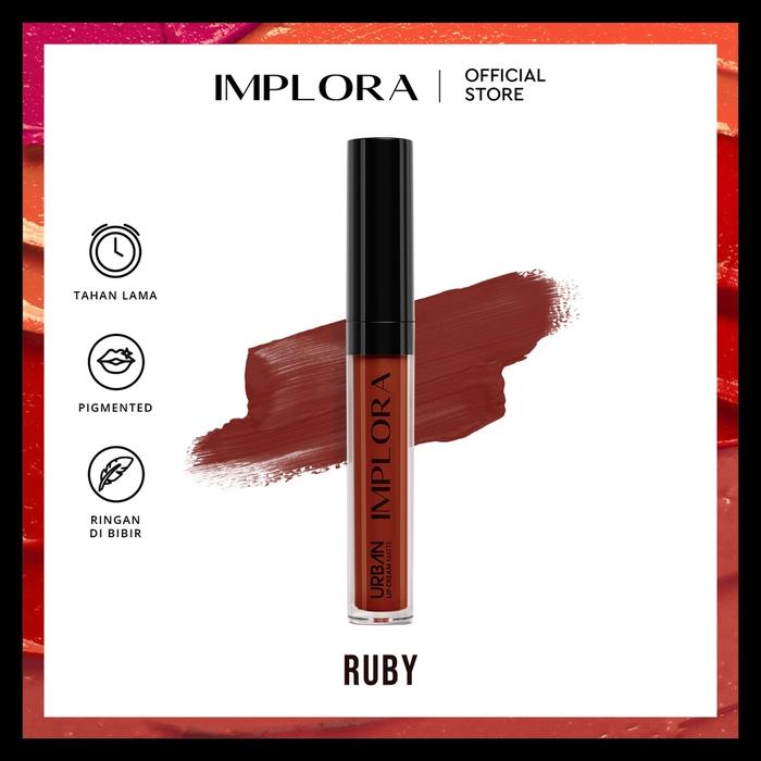 Gambar implora urban lip cream matte - 18 Ruby dari Hangvalen undefined Tokopedia