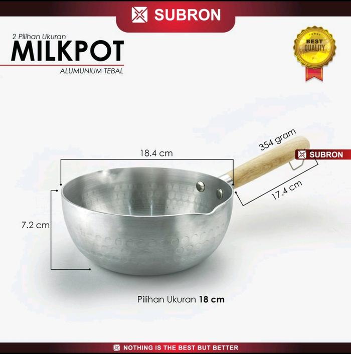 Gambar Panci Mie Rebus Gagang Kayu Milk Pot Alumunium - 18cm dari lzsmile.shop undefined Tokopedia