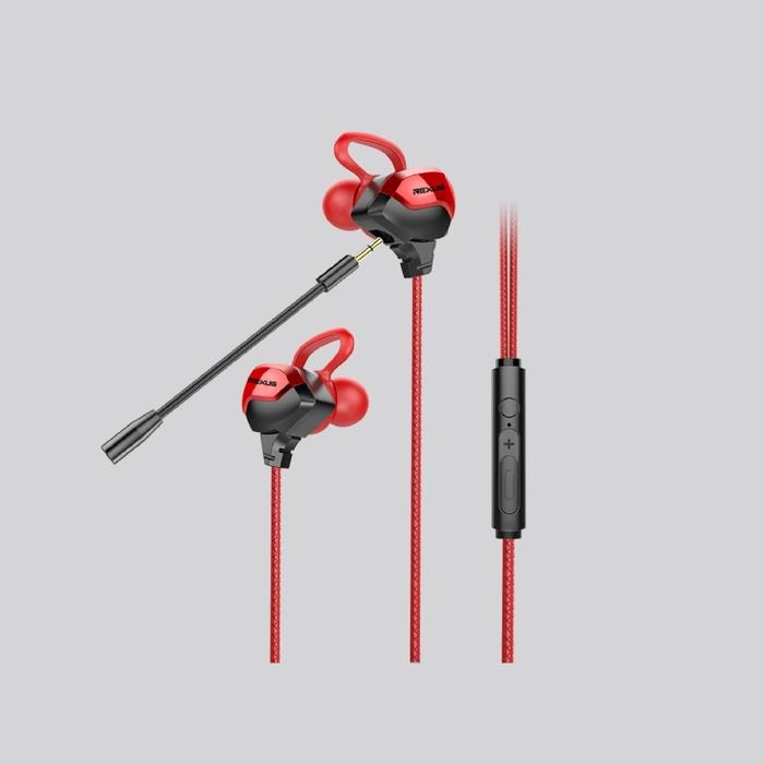 Gambar Earphone REXUS Gaming +Mic ME6 - Merah dari specialdealshop undefined Tokopedia