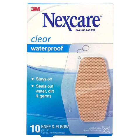 Gambar 3M NEXCARE, Clear WATERPROOF, PLESTER LUKA, BANDAGES, PLASTER - knee & elbow dari avl corner shop undefined Tokopedia