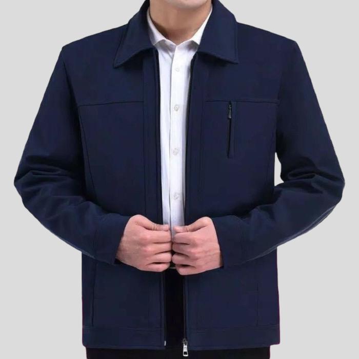 Gambar Afterrain - Jaket Jasket Formal Kantor Bisa Bordir - Navy, XXXL dari Afterrain Official Store undefined Tokopedia