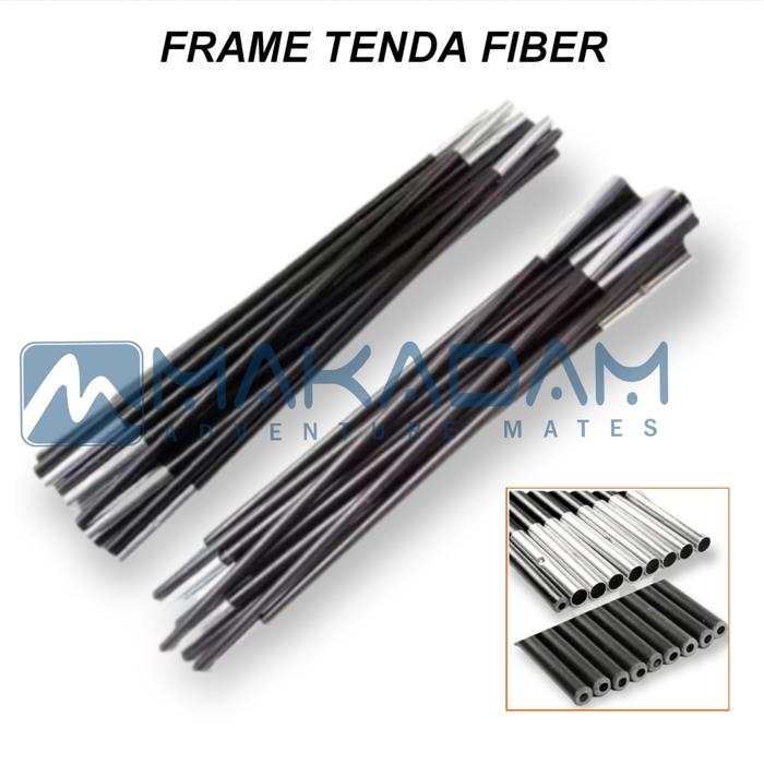 Gambar frame tenda fiber head pole ujung frame tenda camping - tali karet, 69MM dari Makadam Adventure undefined 2 Tokopedia