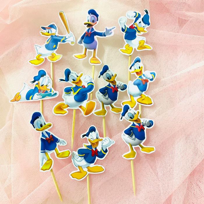 Gambar Topper Cupcake Birthday Hiasan Kue Ulang Tahun Donald Duck Daisy Duck - Donald dari Juragan Topper undefined Tokopedia