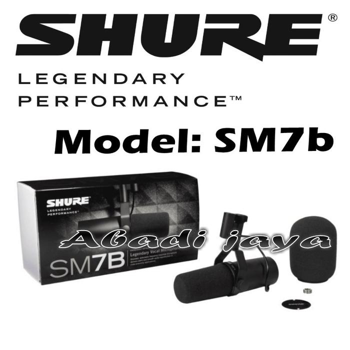 Gambar mic shure sm 7b shure sm7b microphone dynamic original dari Abadijaya215 undefined Tokopedia