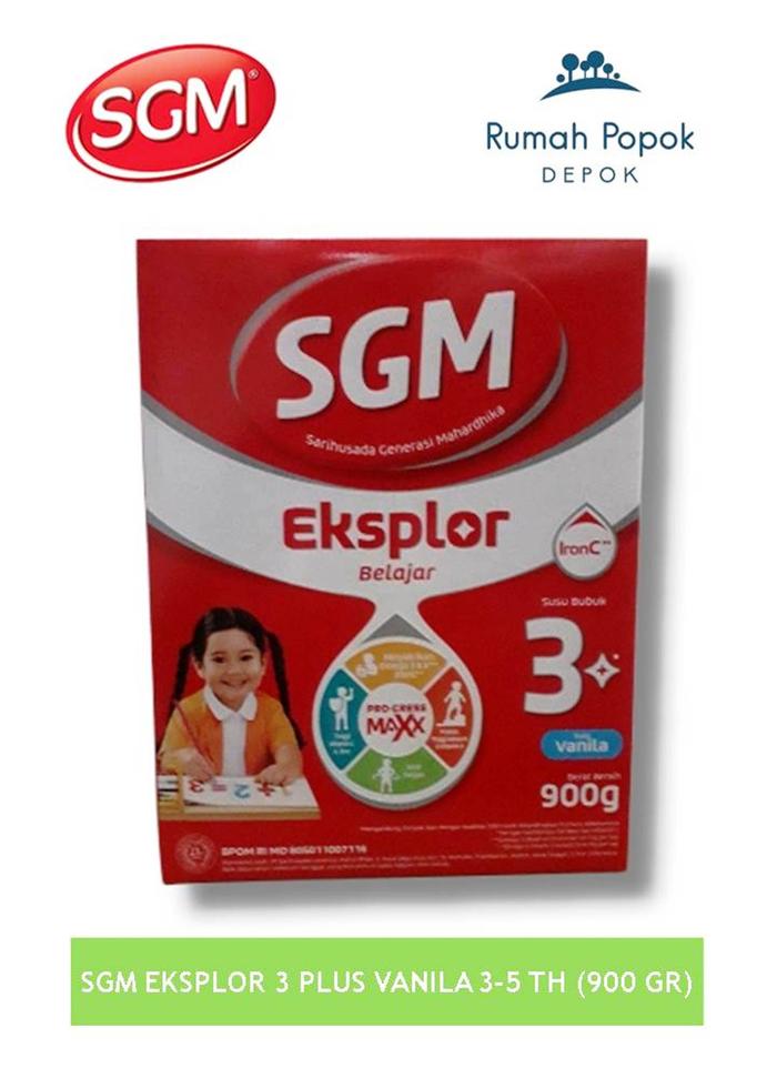 Gambar SUSU BUBUK SARI HUSADA SGM EKSPLOR 3 PLUS VANILA 3-5 TH (900 GR) dari Rumah Popok Depok undefined Tokopedia