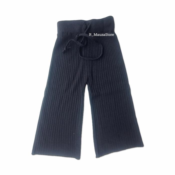 Gambar CELANA KULOT RAJUT ANAK / CELANA KULOT RAJUT KEKINIAN - Hitam, All Size dari R_Mauzastore undefined Tokopedia