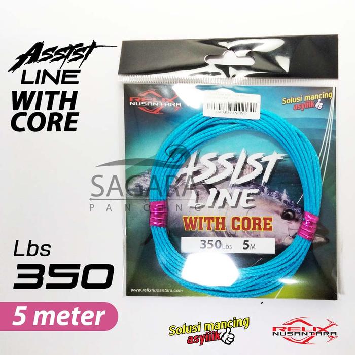 Gambar Assist Line With Core 5 Meter Relix Nusantara Kevlar Hollow Assist Hook - # 350 Lb dari Sagara Pancing undefined Tokopedia