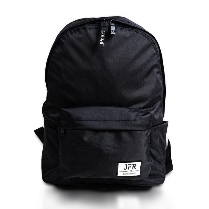 Gambar Tas Ransel Backpack Pria Bahan Polyester Tas Sekolah Mahasiswa - Hitam - Tas dari eRKa Wallet Store undefined Tokopedia
