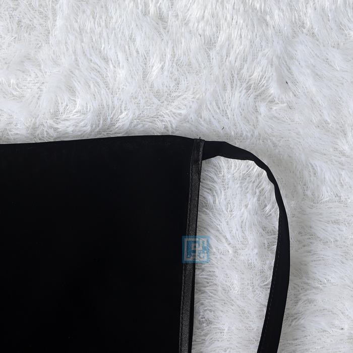 Gambar Cadar Tali Basic 2 Layer Bisban Chiffon - Hitam dari Yufina Hijab undefined Tokopedia
