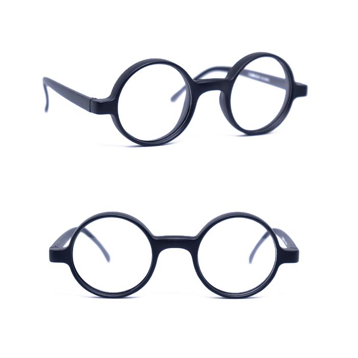 Gambar Frame Kacamata Bulat Boboho John Lennon Lensa Normal - Hitam Doff dari Sudut Pandang Lelaki undefined Tokopedia