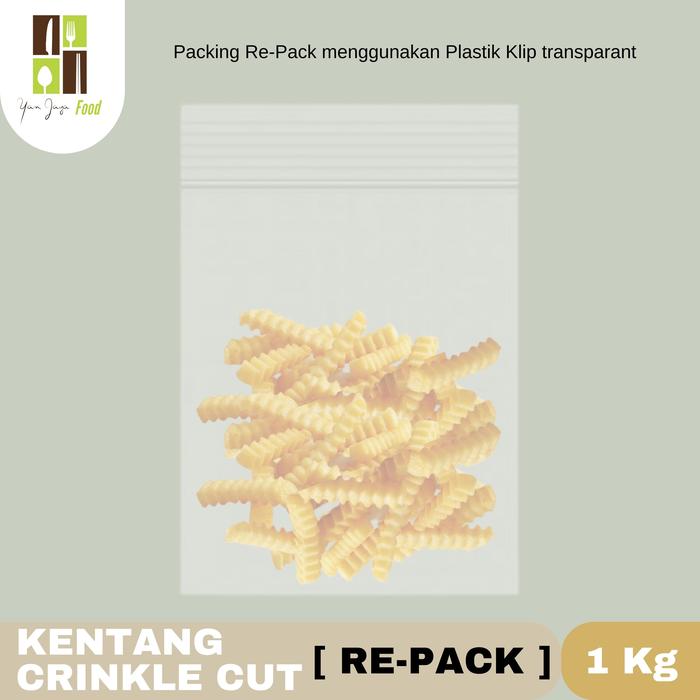 Gambar Kentang Crinkle Cut Frozen Bersih & Bagus [Repack 500GR/1KG] & 2.5KG - 1KG dari Yan Jaya Food undefined Tokopedia