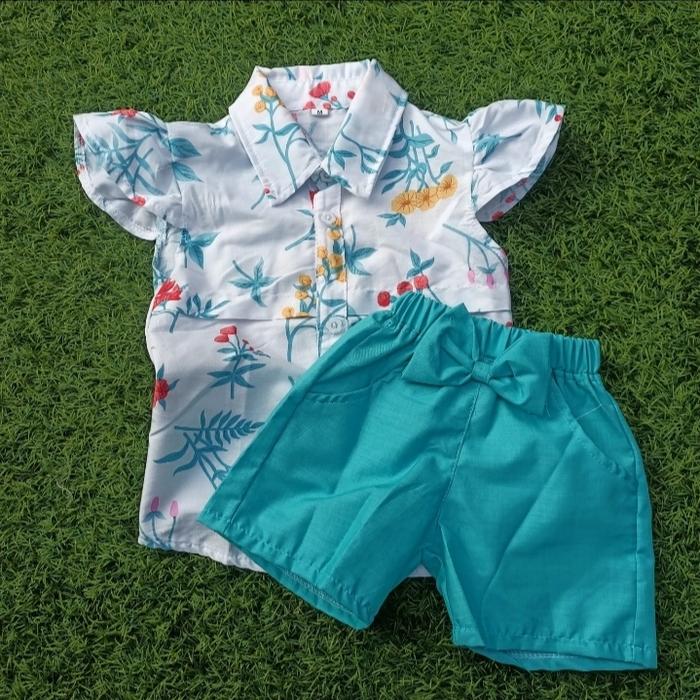 Gambar setelan anak perempuan/baju anak perempuan usia 0-5tahun - Putih, S dari MomDevCollection undefined Tokopedia