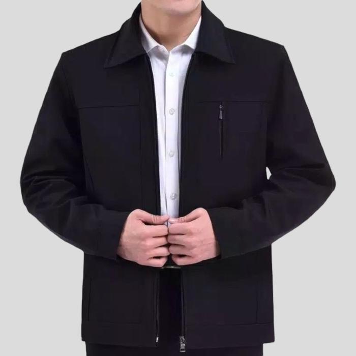 Gambar Afterrain - Jaket Jasket Formal Kantor Bisa Bordir - Hitam, XXXL dari Afterrain Official Store undefined Tokopedia
