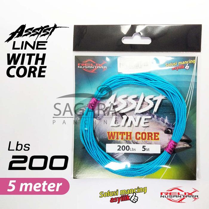 Gambar Assist Line With Core 5 Meter Relix Nusantara Kevlar Hollow Assist Hook - # 200 Lb dari Sagara Pancing undefined Tokopedia