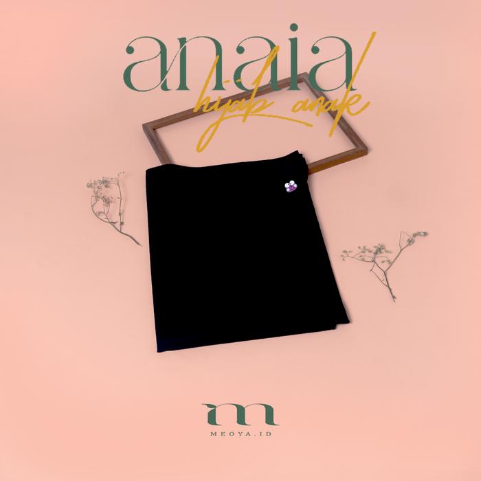 Gambar Pashmina Instan Anak 3-10 Tahun Jersey Anaia By Meoya - Hitam, M (6-10th) dari meoya.id undefined Tokopedia