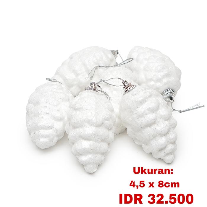 Gambar Gantungan Aksesoris Hiasan Ornament Dekorasi Pohon Natal isi 6 Murah - PINUS dari Yeraya Toko Rohani undefined Tokopedia