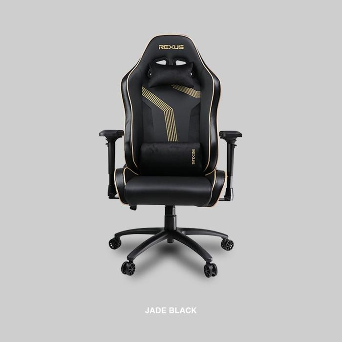 Gambar Rexus RGC211 / RGC-211 Stoffa Gaming Chair - JadeBlack, Free Emas dari TokoTeknoPro Kota Administrasi Jakarta Utara Tokopedia