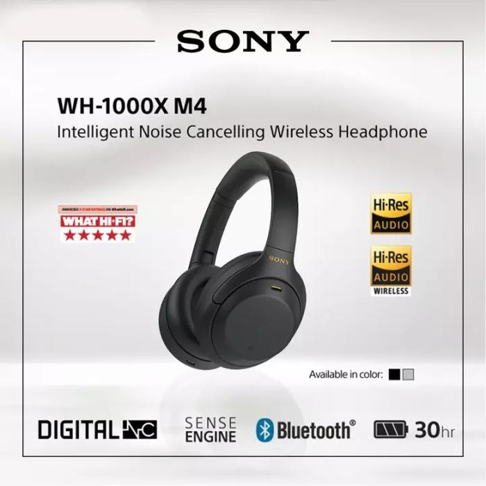 Gambar SONY WH 1000XM4 Wireless Noise Canceling Headphones - Black dari Audio Etam undefined Tokopedia