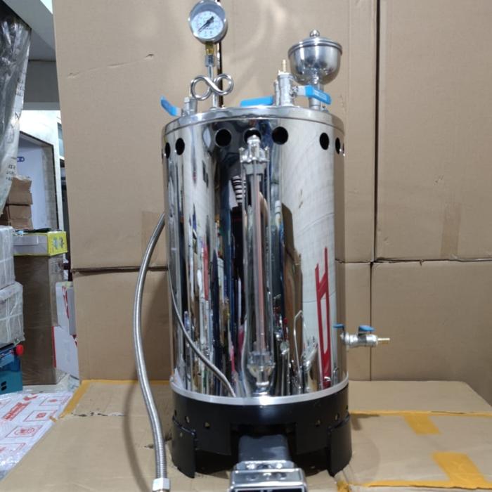 Gambar setrika uap boiler / boiler manual / boiler otomatis 25 liter - OTO LENGKAP dari mari sukses bersama_NEW undefined Tokopedia