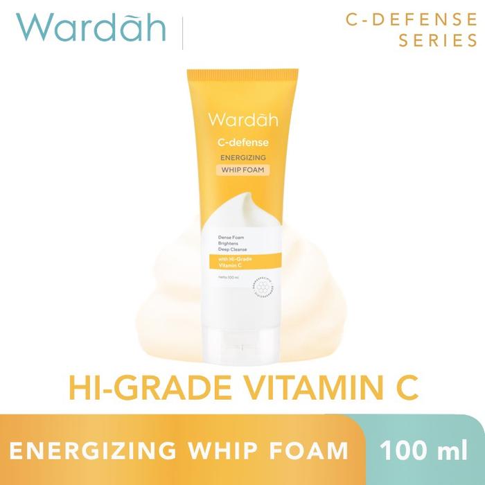 Gambar WARDAH C-Defense Series | C Defense Face Mist Creamy Wash | Serum - 100ml Whip Foam dari Mega Beauty Fashindo undefined Tokopedia
