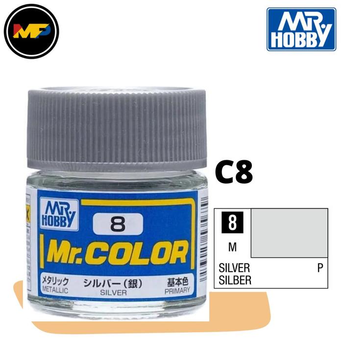Gambar CAT MR COLOR C8 SILVER GUNDAM MODEL KIT dari Melepas Penat Shop undefined Tokopedia