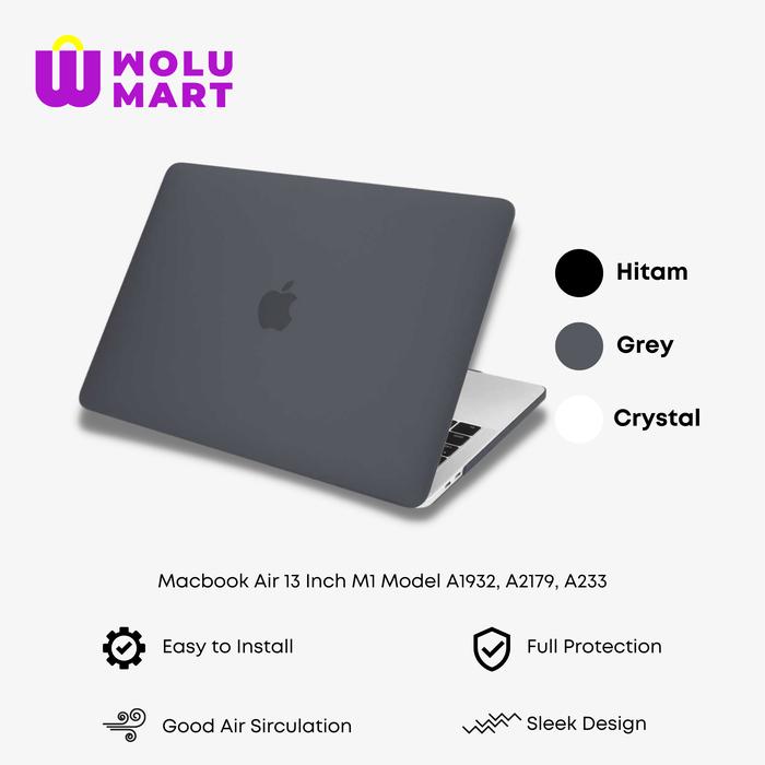 Gambar Hard Case Macbook Air 13 Inch M1 Model A1932 A2179 A233 - Transparan dari Wolu Mart ID undefined Tokopedia