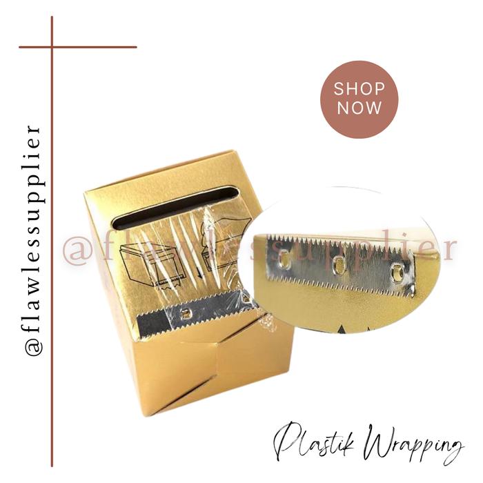 Gambar Plastik Wrap Plastic Cover For Sulam Alis Lashlift BB Glow MTS / Plastik Wrapping For Lash Lift Sulam Gold Box - Roll dan Box dari Flawlessupplier undefined Tokopedia