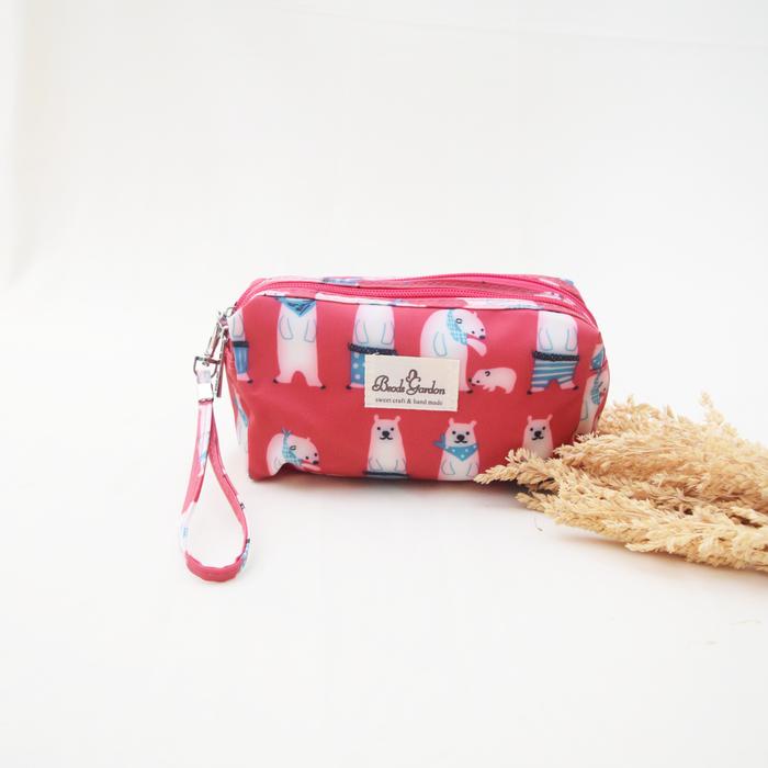 Gambar POUCH KOSMETIK BEAUTY BAG MAKE UP TAS TOILETRIES BAG MEDIUM - Merah dari Firmanshoponline undefined Tokopedia