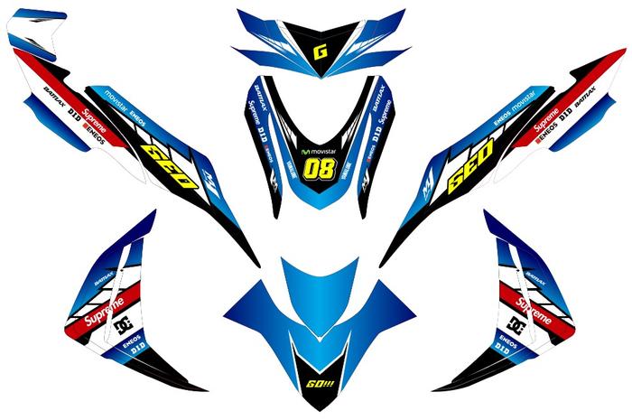 Gambar decal mio m3 motif racing - premium dari Max Mx Yogyakarta undefined Tokopedia
