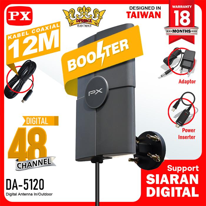 Gambar Antenna PX 4K DA5120 TV digital HD Indoor Outdoor DA 5120 PX DA-5120 - WRAPPING dari DPRINCE undefined Tokopedia