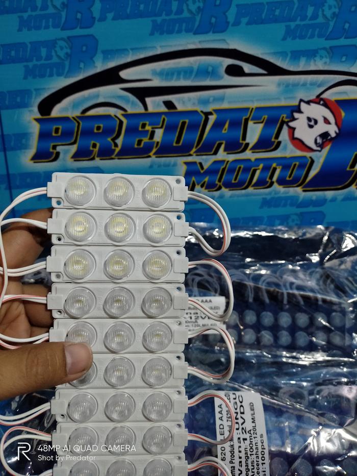 Gambar VARIASI LAMPU TRUK KENDARAAN BESAR/ MODUL LED 3 MATA 24V 3WATT IP67 - Putih dari PREDATOR MOTOR undefined Tokopedia