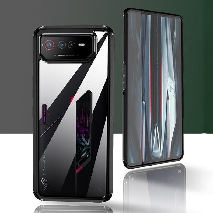 Gambar Case Asus Rog Phone 6/ Rog Phone 6 Pro Case Design Crystal Casing - List Hitam, Rog Phone 6 Pro dari Benny Acc undefined Tokopedia