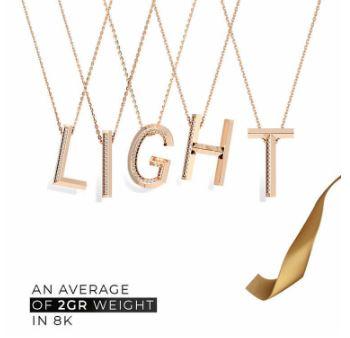Gambar Kalung Emas Alphabet Personal Ivan Gunawan Collections 8K - K dari Dominique Jewellery undefined Tokopedia