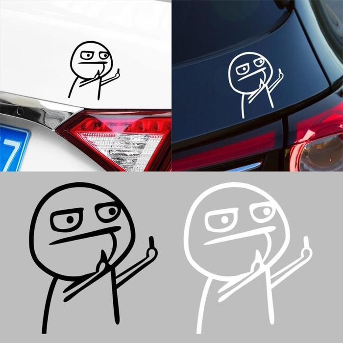 Gambar Stiker cutting sticker meme fuck fucek helm motor mobil laptop dari wa shop NEW undefined Tokopedia